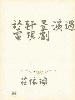 于轩晨演过哪些电视剧