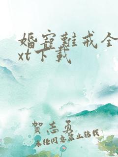 婚宠难戒全文txt下载 婚宠难戒全文txt下载