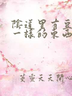 阴道里有豆腐渣一样的东西很痒