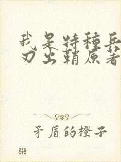 我是特种兵之利刃出鞘原著