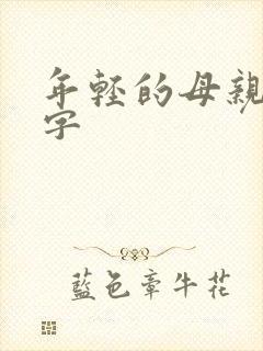 年轻的母亲4中字
