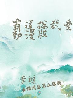 霸道总裁爱上我动漫版