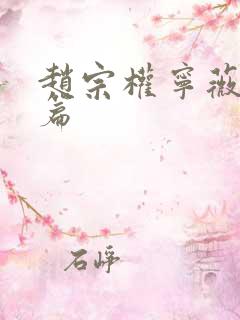 赵宗权宁薇番外篇
