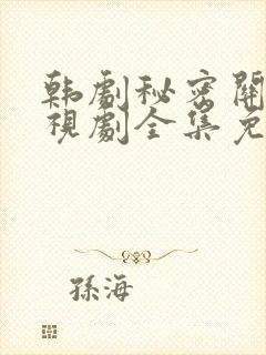 韩剧秘密关系电视剧全集免费观看高清在线