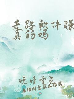 走路软件赚钱是真的吗