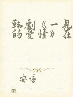 韩剧《一见钟情的爱情》在线观看
