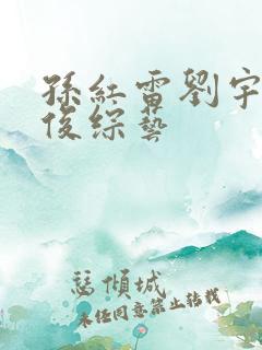 孙红雷刘宇宁龚俊综艺