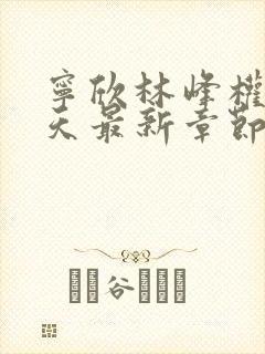 宁欣林峰权势滔天最新章节