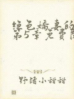 绝色娇妻的秘密第5章免费阅读