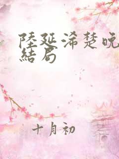 陆延浠楚晚乔大结局