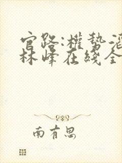 官路:权势滔天林峰在线全文阅读