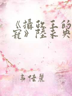 《摄政王的心尖宠》陆未央小说