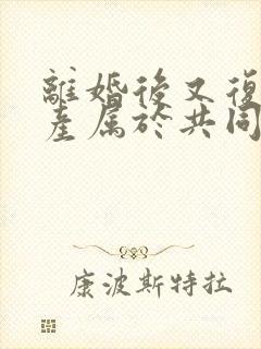 离婚后又复婚房产属于共同财产吗