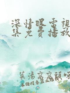 深情眼电视剧全集免费播放