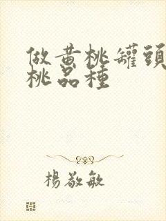 做黄桃罐头的黄桃品种
