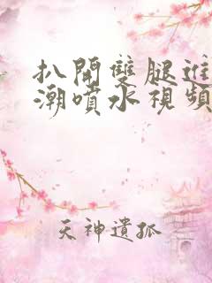 扒开双腿进入高潮喷水视频