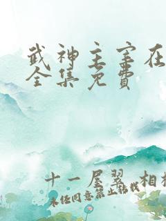 武神主宰在线看全集免费