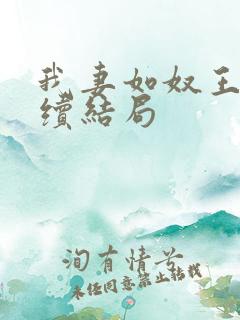 我妻如奴王琳后续结局