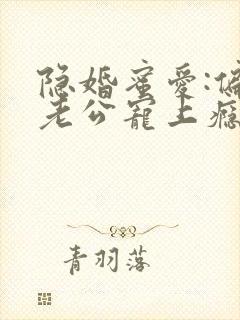 隐婚蜜爱:偏执老公宠上瘾