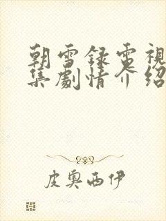 朝雪录电视剧分集剧情介绍