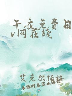午夜免费日韩av网在线