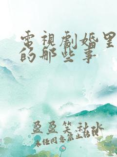 电视剧婚里婚外的那些事