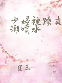 少妇被躁爽到高潮喷水
