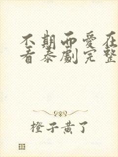 不期而爱在线观看泰剧完整版