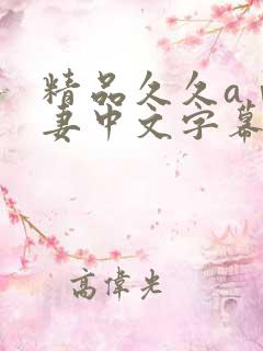 精品久久aⅴ人妻中文字幕