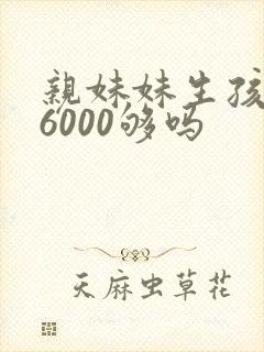 亲妹妹生孩子给6000够吗