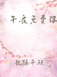 午夜免费狠狠干