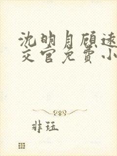 沈明月顾远舟外交官免费小说
