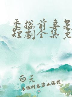 季总前妻是大佬短剧全集免费观看
