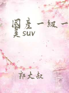 国产一级一片欧美suv