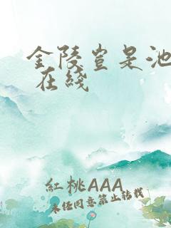 金陵岂是池中物 在线