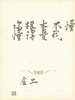 你根本不懂得不懂得爱我