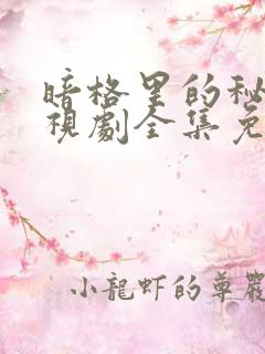 暗格里的秘密电视剧全集免费观看