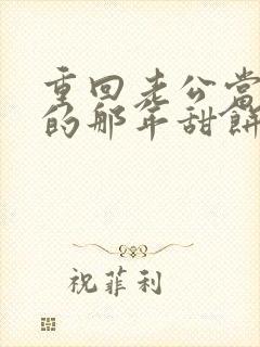 重回老公当校草的那年甜饼小说