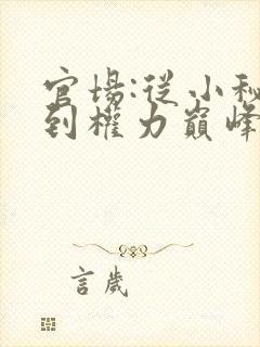 官场:从小秘书到权力巅峰小说在线阅读