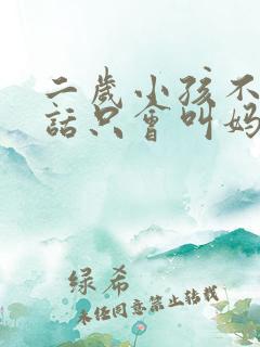 二岁小孩不会说话只会叫妈妈