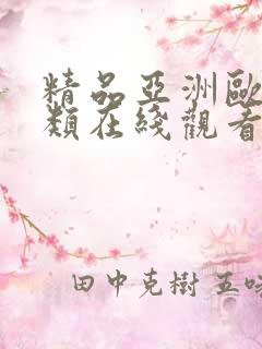 精品亚洲欧美另类在线观看