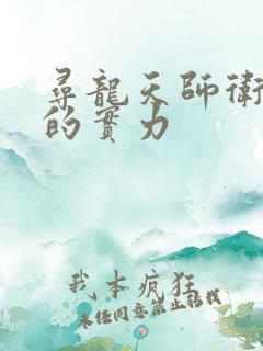 寻龙天师卫惊蛰的实力