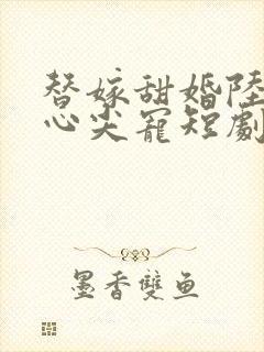 替嫁甜婚陆少的心尖宠短剧