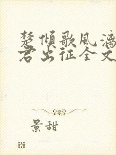 楚倾歌风漓夜随君出征全文免费