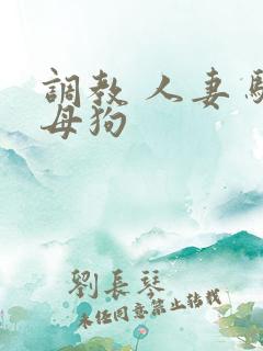 调教 人妻 骚母狗