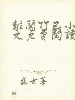 难哄竹已小说全文免费阅读全文