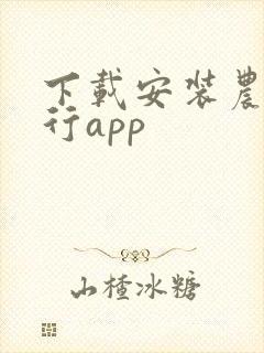 下载安装农业银行app