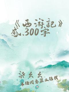 《西游记》读后感.300字