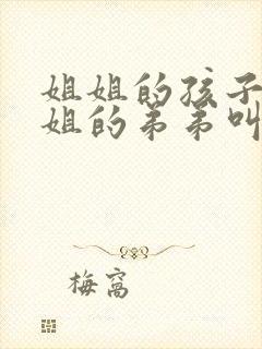 姐姐的孩子叫姐姐的弟弟叫什么