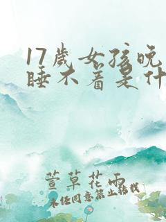 17岁女孩晚上睡不着是什么原因